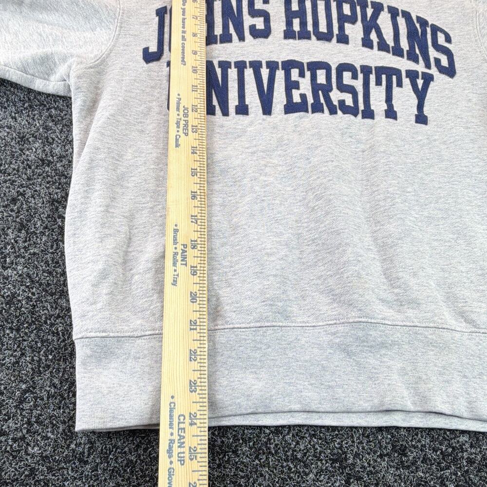 JanSport Johns Hopkins University Crewneck Sweatshirt Mens S Gray NCAA - Picture 5 of 7